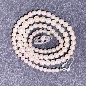 Mikimoto Pearl Necklace 18” WOW